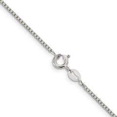 Sterling Silver 1.25mm 8 Sided Diamond-cut Box Chain - 2