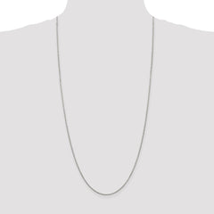Sterling Silver 1.35mm 8 Sided Diamond-cut Box Chain - 5
