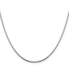 Sterling Silver 1.5mm 8 Sided Diamond-cut Box Chain - 6