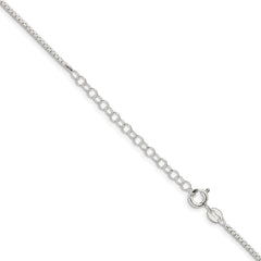 Sterling Silver 1.5mm 8 Sided Diamond-cut Box Chain w/2in ext.