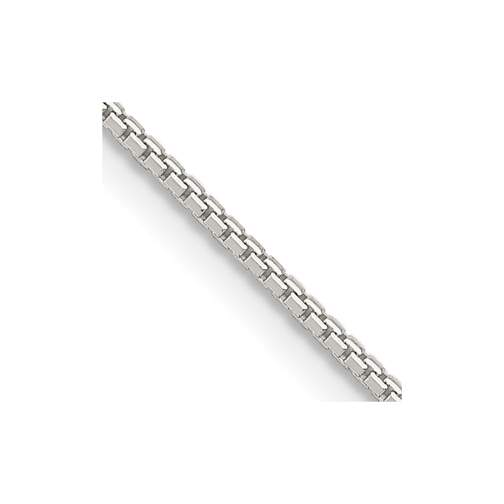 Sterling Silver 1.5mm 8 Sided Diamond-cut Box Chain - 5