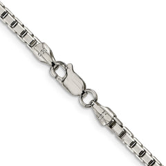 Sterling Silver 2.9mm 8 Sided Diamond-cut Box Chain - 5