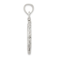 Wideband Distinguished Coin Jewelry Sterling Silver Polished Rope 19.1 x 1.5mm $0.01 Screw Top Coin Bezel Pendant