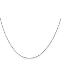 Sterling Silver .6mm Box Chain - 9