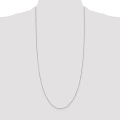 Sterling Silver .6mm Box Chain - 9