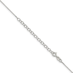 Sterling Silver .6mm Box Chain w/2in ext.