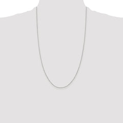 Sterling Silver Rhodium-plated .6mm Box Chain - 6