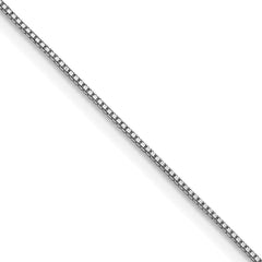 Sterling Silver Rhodium-plated .6mm Box Chain - 6