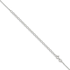 Sterling Silver .8mm Box Chain w/4in ext.