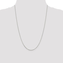 Sterling Silver Rhodium-plated .8mm Box Chain - 6