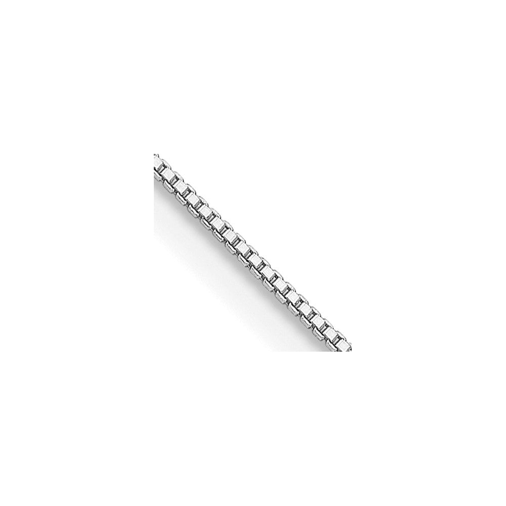 Sterling Silver Rhodium-plated .8mm Box Chain - 7