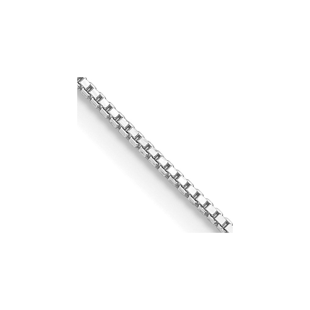 Sterling Silver Rhodium-plated .9mm Box Chain - 2