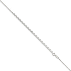 Sterling Silver 1.1mm Box Chain w/4in ext.