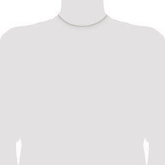Sterling Silver Rhodium-plated 1.1mm Box Chain - 7