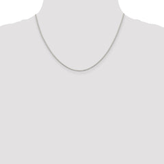 Sterling Silver Rhodium-plated 1.1mm Box Chain - 2