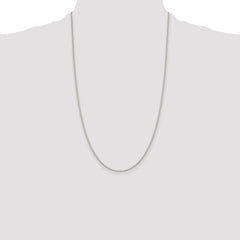 Sterling Silver Rhodium-plated 1.1mm Box Chain - 8