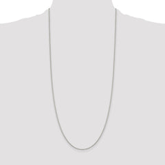 Sterling Silver Rhodium-plated 1.1mm Box Chain - 5