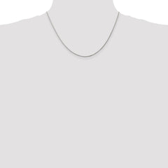 Sterling Silver 1.25mm Box Chain - 7