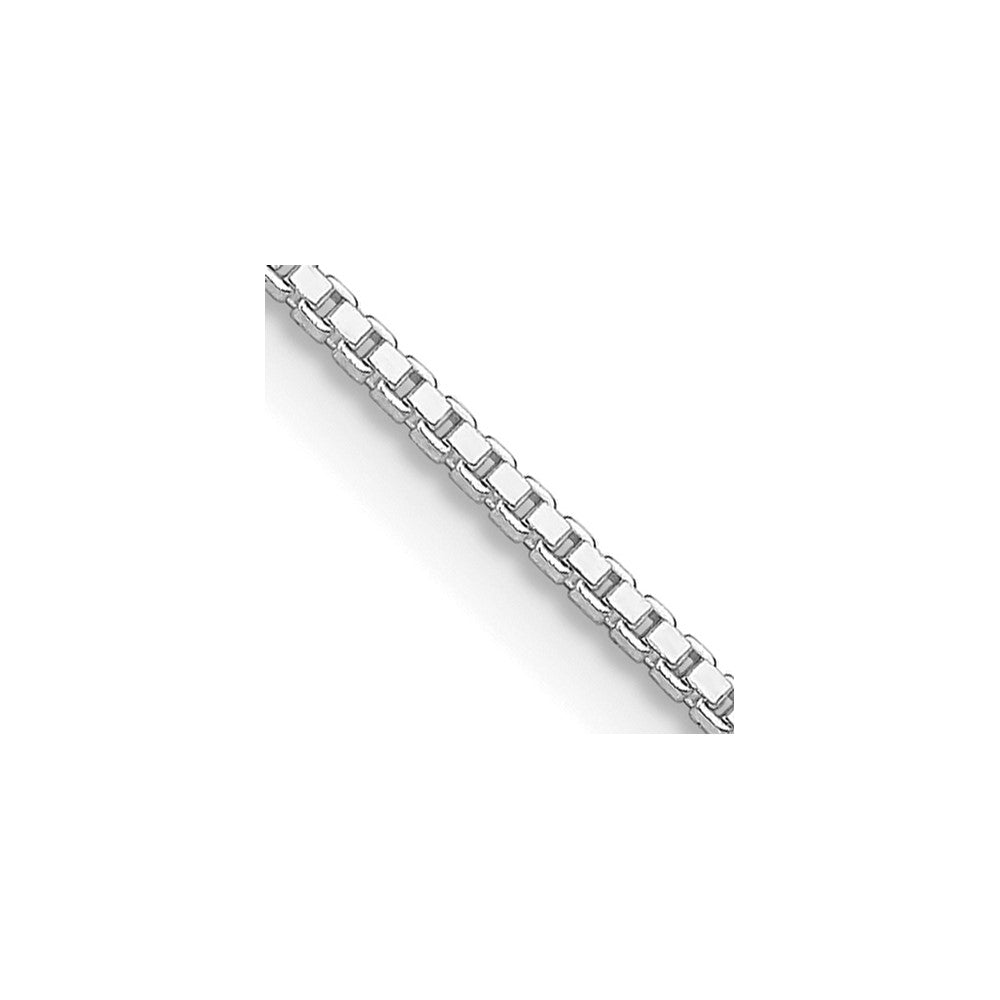 Sterling Silver Rhodium-plated 1.25mm Box Chain - 2