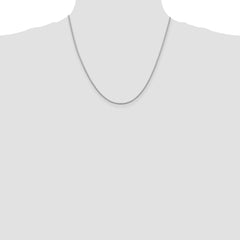 Sterling Silver Rhodium-plated 1.4mm Box Chain - 3
