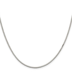Sterling Silver 1.5mm Box Chain w/2in ext.