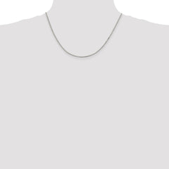 Sterling Silver 1.5mm Box Chain w/2in ext.