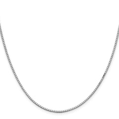 Sterling Silver Rhodium-plated 1.5mm Box Chain - 6