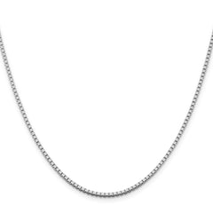 Sterling Silver Rhodium-plated 1.75mm Box Chain - 6
