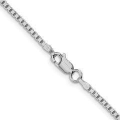 Sterling Silver Rhodium-plated 1.75mm Box Chain - 4