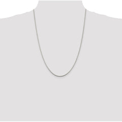 Sterling Silver Rhodium-plated 1.75mm Box Chain - 4