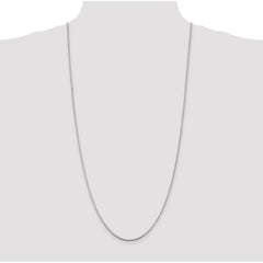Sterling Silver Rhodium-plated 1.75mm Box Chain - 8