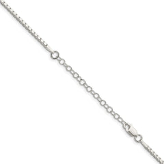 Sterling Silver 1.9mm Box Chain w/2in ext.