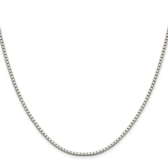Sterling Silver Rhodium-plated 1.9mm Box Chain - 4