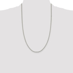Sterling Silver Rhodium-plated 1.9mm Box Chain - 3