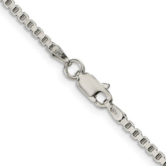 Sterling Silver 2mm Box Chain - 7