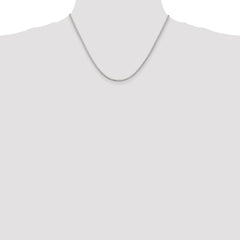 Sterling Silver 2mm Box Chain w/2in ext.