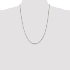 Sterling Silver Rhodium-plated 2mm Box Chain