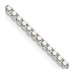 Sterling Silver 2mm Box Chain - 8
