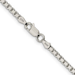 Sterling Silver 2.5mm Box Chain