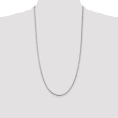 Sterling Silver 2.5mm Box Chain