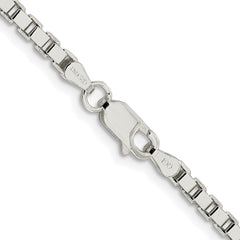 Sterling Silver Rhodium-plated 3mm Box Chain - 5
