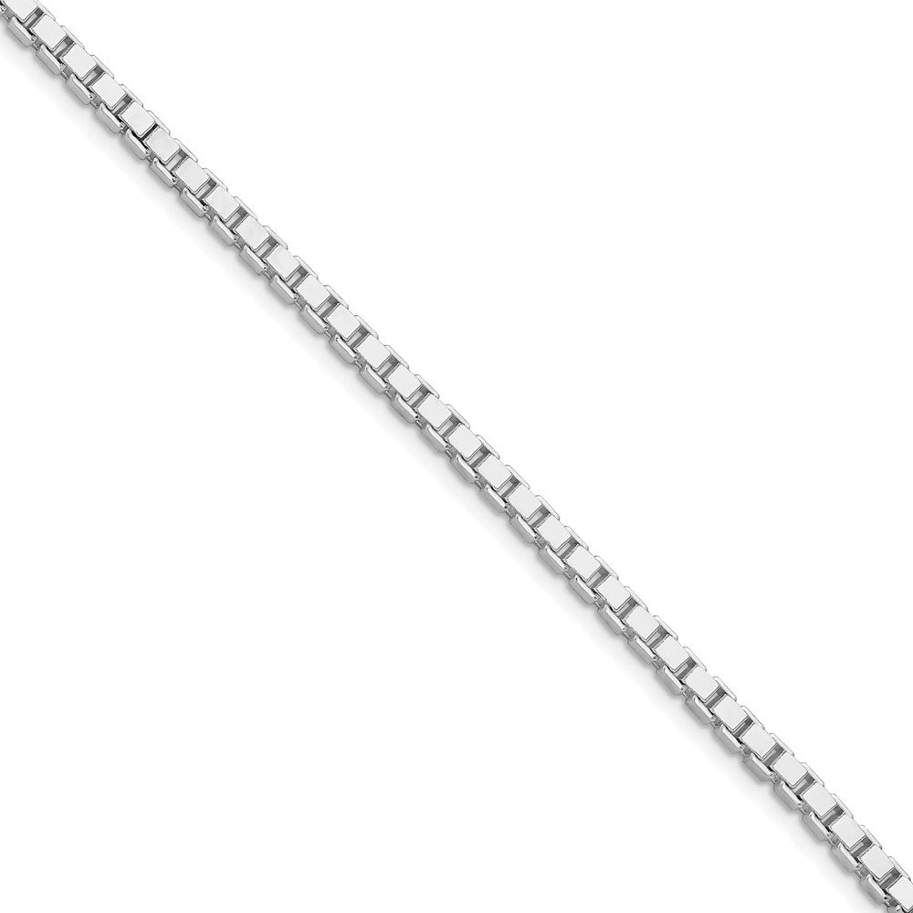 Sterling Silver Rhodium-plated 3mm Box Chain - 5
