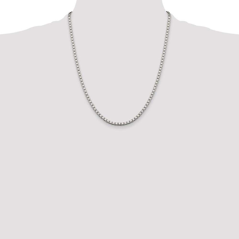 Sterling Silver 3.25mm Box Chain