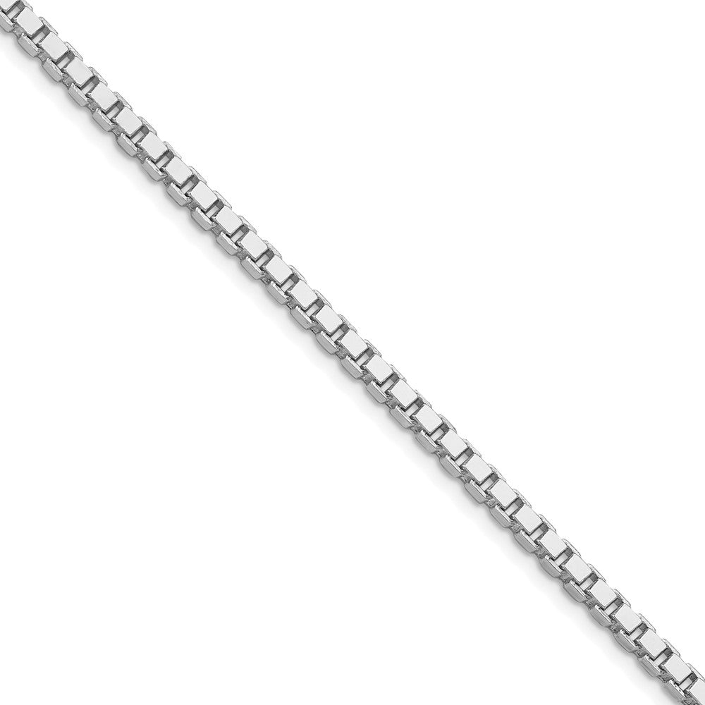 Sterling Silver Rhodium-plated 3.25mm Box Chain - 5