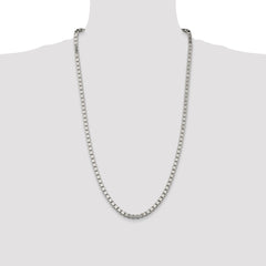 Sterling Silver 4.5mm Box Chain - 7