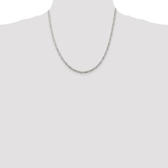 Sterling Silver 2.5mm Byzantine Chain - 10