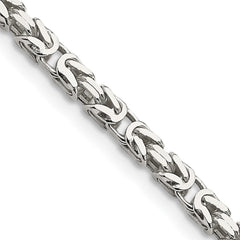 Sterling Silver 2.5mm Byzantine Chain - 10