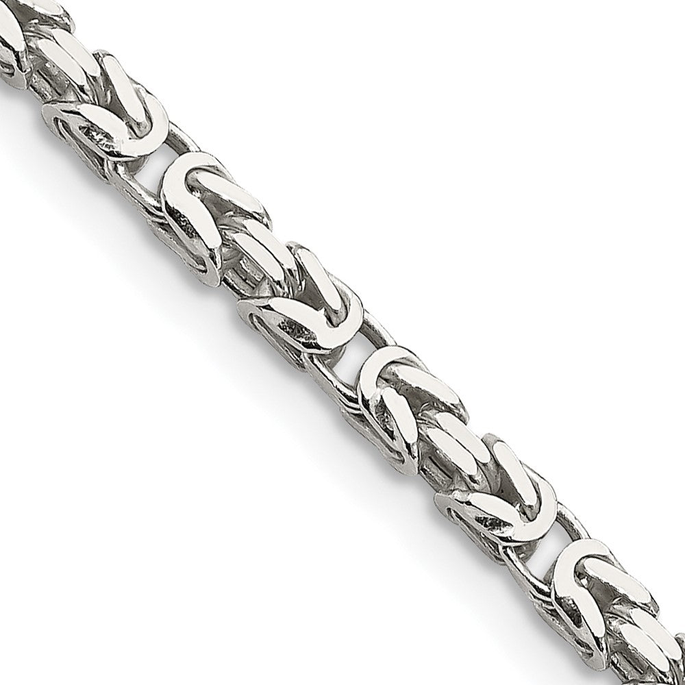 Sterling Silver 2.5mm Byzantine Chain - 9
