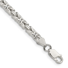 Sterling Silver 3.25mm Byzantine Chain - 10
