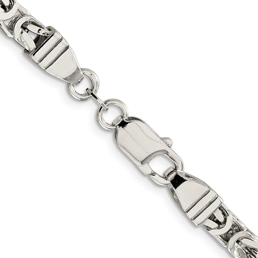 Sterling Silver 5mm Byzantine Chain